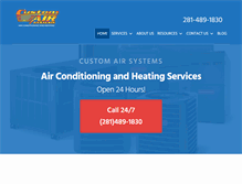 Tablet Screenshot of customairsystem.com
